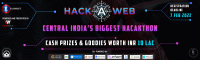 Hack-A-Web 2022 Central Indias Largest Hackathon Poster
